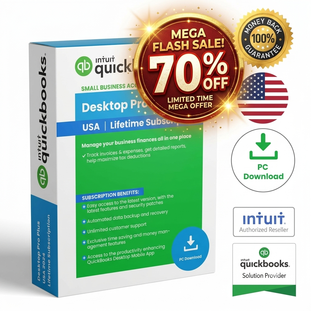 QuickBooks Desktop Pro 2024 Lifetime License (1 User)