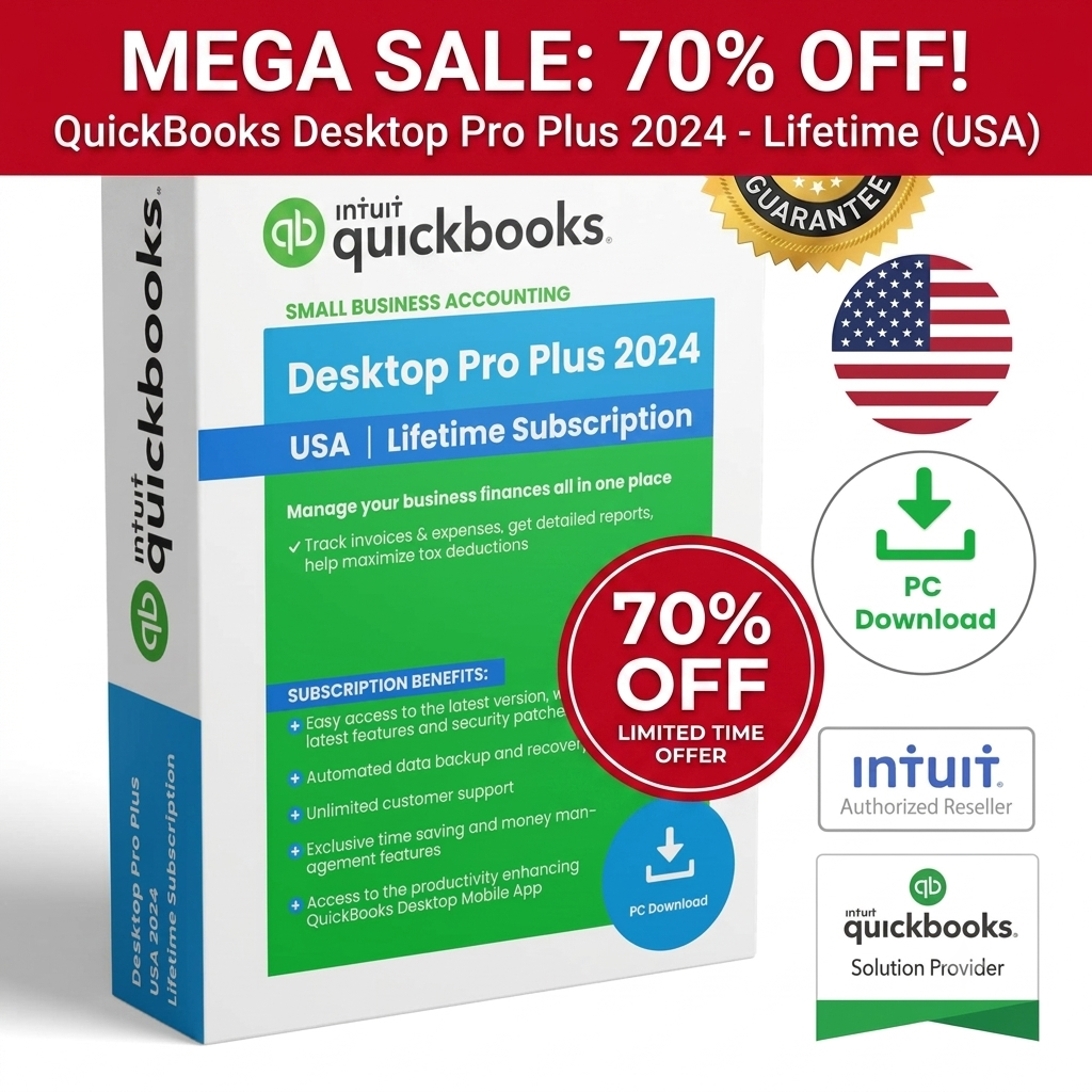 QuickBooks Desktop Pro Plus 2024 Lifetime License