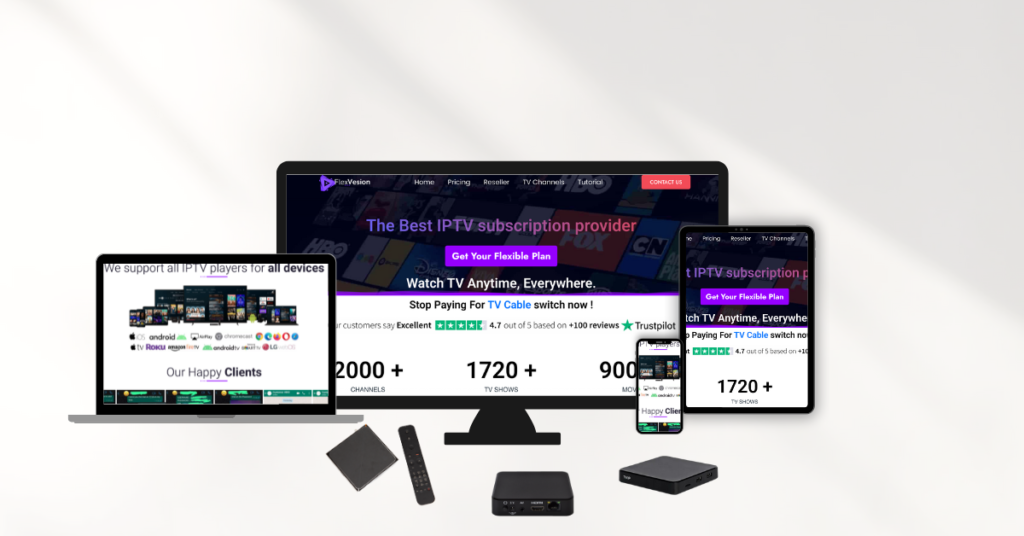 FlexVesionPro vs BOSS IPTV comparison chart