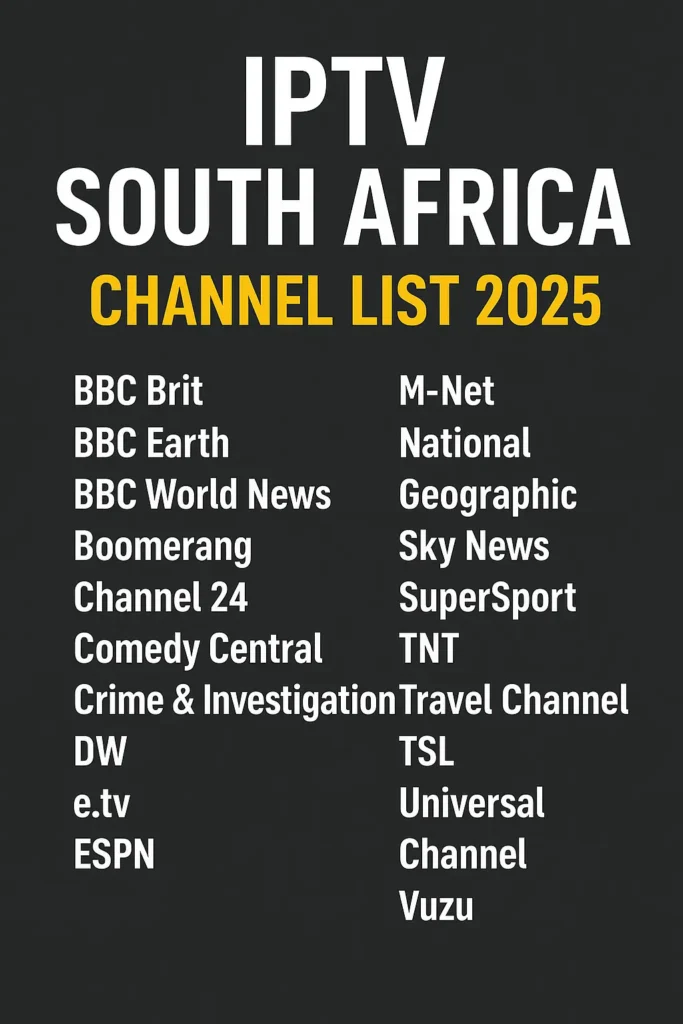 South africa iptv